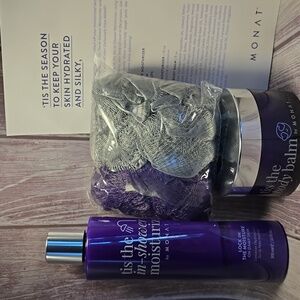 Monat tis the season shower gift set- shower moisturizer 10oz, body balm 5oz**